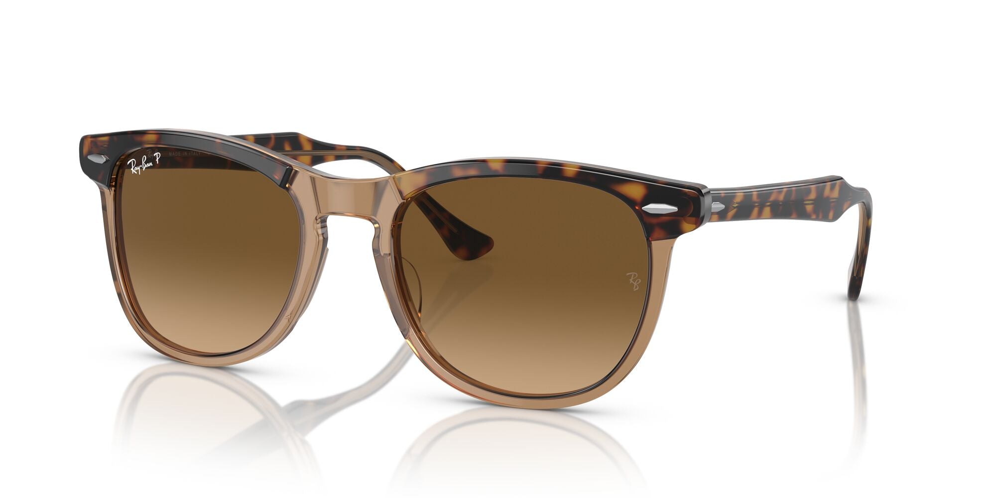 RAY-BAN EAGLEEYE, 0RB2398, 1292M2 Havana On Transparent Brown, 53